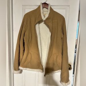 Faded Glory Fuzzy Zip Up Size XL